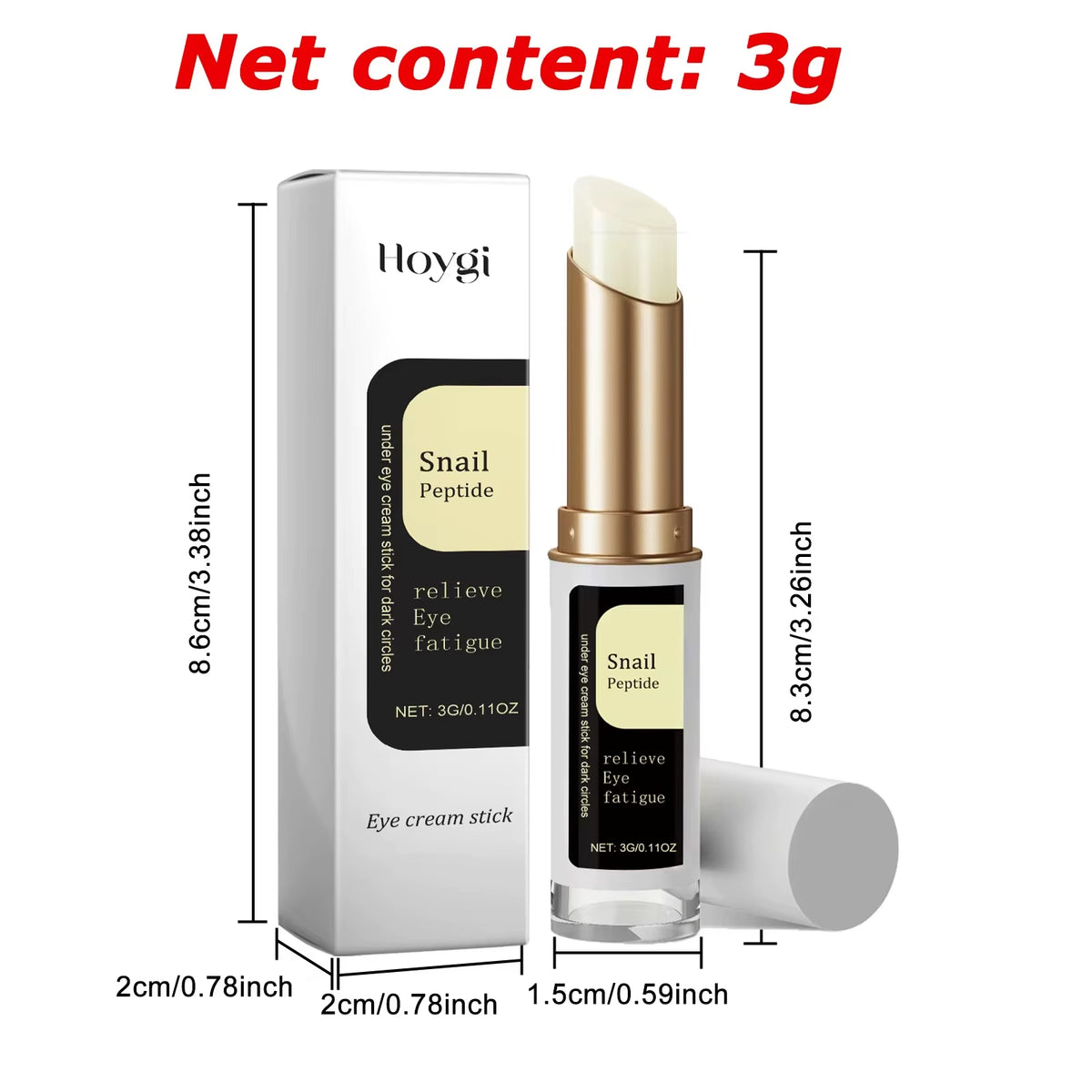 Snail Peptide Eye Cream Stick – Moisturizing Under-Eye Balm