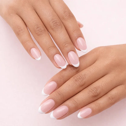 French Tip Press-On Nails (24pcs Set)
